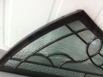 Porte/verre de fenêtre de modèles, laiton/nickel/panneaux en verre décoratifs de patine